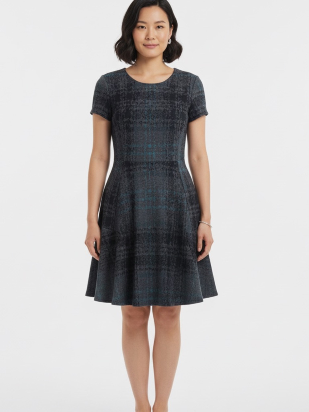 BETSEY JOHNSON
Print Ponte Fit & Flare Dress